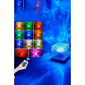 Kumandalı Kristal Kuzey Işıkları | Su Dalgası Lambası | Aqua Glow Lamp | Kutup Işıkları