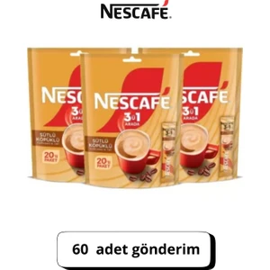 Sütlü Köpüklü 3 Ü 1 Arada 20 Li Ekonomik Paket 3 Adet