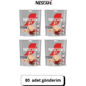 2'si 1 Arada 20'li Paket - 80 Adet Kahve