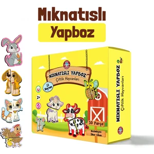 Çocuk Akademi Mıknatıslı Yapboz-Çiftlik Hayvanları
