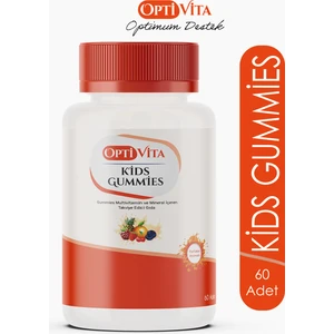 Kids Gummies Multivitamin ve Mineral Çiğnenebilir Jel 60 Adet