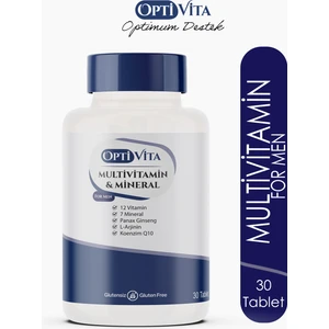 Multivitamin & Mineral For Men 30 Tablet Erkekler Için
