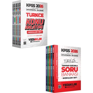 Yediiklim Yayınları 2026 KPSS Ortaöğretim Ön Lisans GY-GK Konu Anlatımı ve Soru Bankası Modüler Set