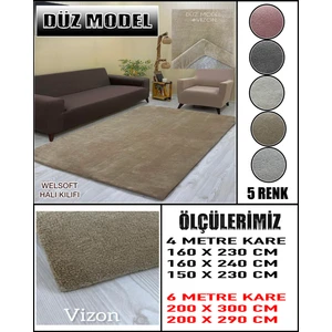 Düz Model Kumaştan Welsoft Lastikli Halı Örtüsü