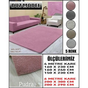 Düz Model Kumaştan Welsoft Lastikli Halı Örtüsü