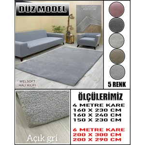 Düz Model Kumaştan Welsoft Lastikli Halı Örtüsü