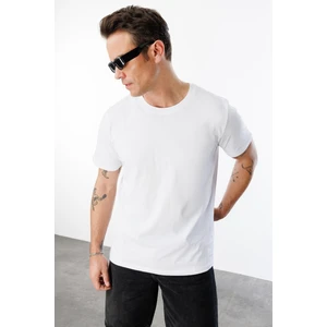 Erkek T-Shirt  Pamuk Regular Fit Standart Kesim Bisiklet Yaka Basic Tişört Basıc-T-Shırt1