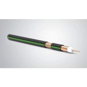 Uzmlight Hünka Tv Kablosu Cca-Ccs Rg6 U6 Folyolu Kaplama Yeşil Siyah Televizyon Kablosu ,uydu Kablosu, Anten Kablosu 20 Metre  RG606CCS