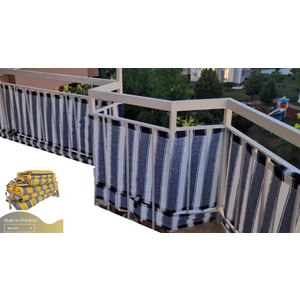 Balkon Demiri için Bağcıklı veya Kuşgözü Kapsül Halkalı Sarı - Gri Korkuluk Brandası