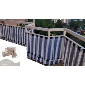 Balkon Demiri için Bağcıklı veya Kuşgözü Kapsül Halkalı Krem Korkuluk Brandası