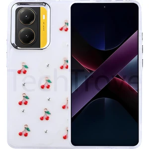 Xiaomi Poco X7 Pro Kılıf Airbag Tasarımlı Simli Şeffaf Zore Kutup Kapak