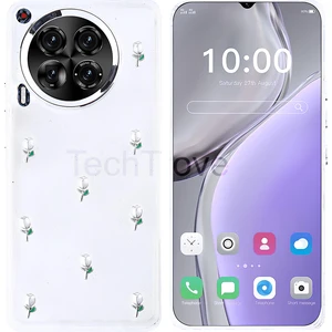 Tecno Camon 30 Kılıf Kabartmalı Desenli Simli Şeffaf A+ Kalite Kapak