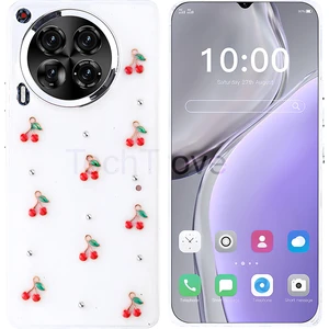 Tecno Camon 30 Kılıf Kabartmalı Desenli Simli Şeffaf A+ Kalite Kapak