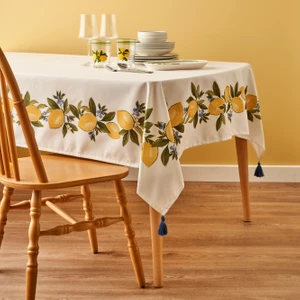 Lemoncello Pamuklu Masa Örtüsü Sarı (150 x 250  cm )