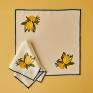 Lemoncello Pamuklu Peçete Sarı (40 x 40  cm )