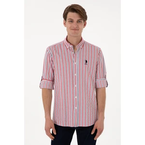 U.s. Polo Assn. Erkek Kırmızı Gömlek Desenli 50306326-VR030