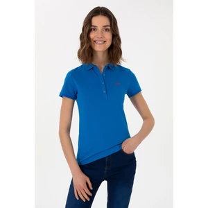 U.s. Polo Assn. Kadın Kobalt Tişört Basic 50305764-VR077