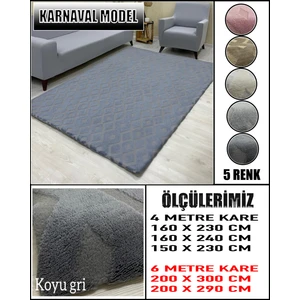 Karnaval Model Kumaştan Welsoft Lastikli Halı Örtüsü