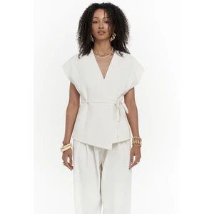 Sorrenio Ekru Yelek Pantolon Takım