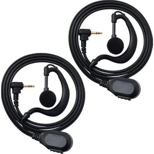 Tlkr Talkabout T62, T80, XT180, T82 ile Uyumlu Mikrofonlu 2.5 mm Walkie Talkie Kulaklık