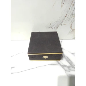 Dm Porselen Tek Kişilik Fincan Takımı Için Kadife Kutu Siyah