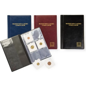Koleksiyon Market Teksöz Teksöz Madeni Para Albümü Kapamalı 60 Adetlik Bordo