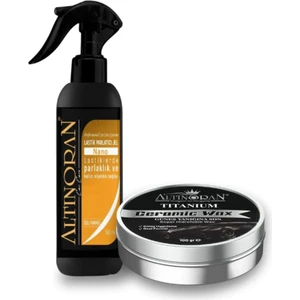 Altın Oran Nano Lastik Parlatıcı ve Plastik Yenileyici 500 ml + Titanium Ceramic Wax Krem Cila 100GR
