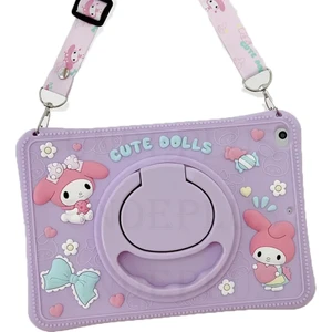 Honor Pad X8A 11INÇ Kılıf Cute Dolls Standlı Eğlenceli 3D Karekterli Çocuk Kılıfı