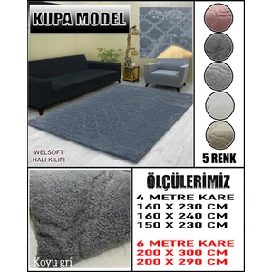 Kupa Model Kumaştan Welsoft Lastikli Halı Örtüsü