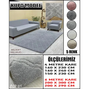 Kupa Model Kumaştan Welsoft Lastikli Halı Örtüsü