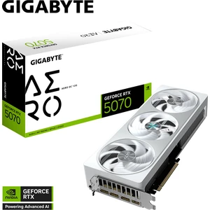 GIGABYTE VGA GeForce RTX™ 5070 AERO OC 12GB, 192 Bit, GDDR7, HDMI Ekran Kartı - GV-N5070AERO OC-12GD