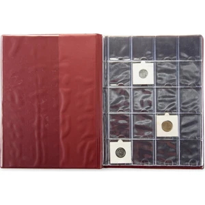 Koleksiyon Market Teksöz Teksöz Madeni Para Albümü Kapamalı 200 Adetlik Bordo