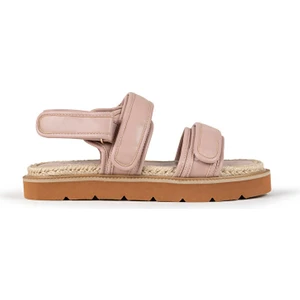 Çift Bantlı Hasır Detaylı Sandalet TS1250033017093
