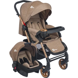 Active Travel Çift Yön Tam Yatış Pozisyonlu Pratik Katlanır Mama Tablalı Pusetli Bebek Arabası