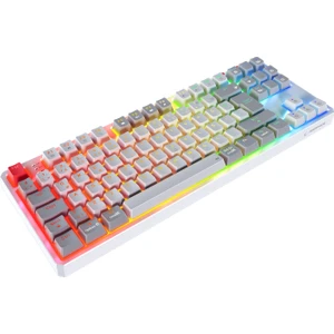 Yoru Tkl Pro Beyaz/gri 2.4ghz+Bt5.0+Type-C Outemu Red Swich Q Kablosuz Mekanik Oyuncu Klavyesi