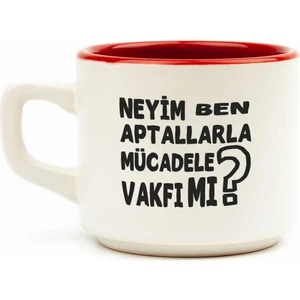 Neyim Ben? Aptallarla Mücadele Vakfı Mı? Beyaz Venüs Kupa - Hediye Seramik Kupa