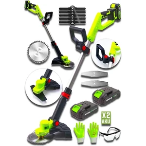 Akülü Şarjlı Kenar Ot Çalı Çim Biçme Tırpan Makinesi 798 Vf 25 Ah Karbon Motor 2x Akülü