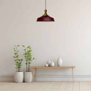Asaletli Eskitme Long Knob Başlık Retro Sarkıt Lamba Restoran Salon Aydınlatma