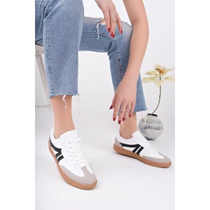 Krem Sneaker Günlük Ayakkabı