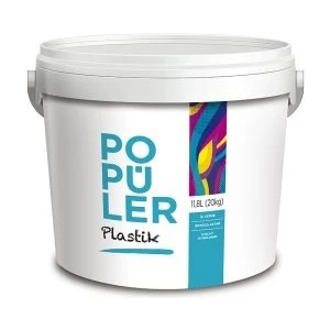 Popüler Plastik Boya 20 kg / 11,7 Lt Beyaz