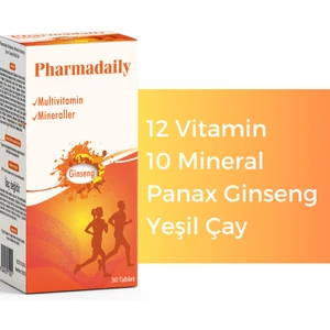 Ginseng İçerikli Multivitamin Enerji 30 Tablet