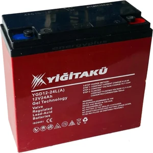Yiğit Akü 12 V 24 Ah Jel Elektrikli Motosiklet Aküsü (Üretim Yılı: 2024)