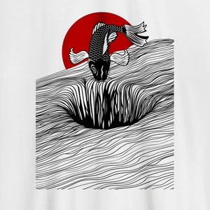 Fish Kadın Baskılı T-Shirt