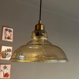 Vishi Cam Bal Rengi Tekli Avize Eskitme Başlık Retro Sarkıt Lamba Restoran Salon Aydınlatma