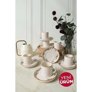 Bronze Bloom Nordic Kahve Takımı 12 Parça 6 Kişilik 22928-29