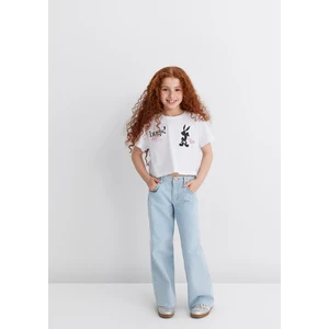 Bugs Bunny Baskılı Beyaz Tişört 7610304-620