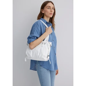 Beyaz Omuz Çantası 195213-620