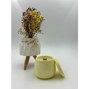 Vanilya Kokulu Mum, Soya Wax Doğal Dekoratif Mum