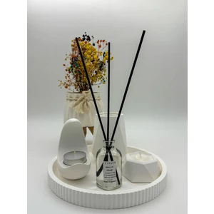 “vanilla Dream” Beyaz Dekoratif Oda Kokusu Seti – Modern Zarafet ve Ferahlatıcı Vanilya Kokusu
