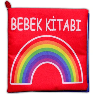 Bebek Renkli Kumaş Sessiz Kitap T061 - Bez Kitap